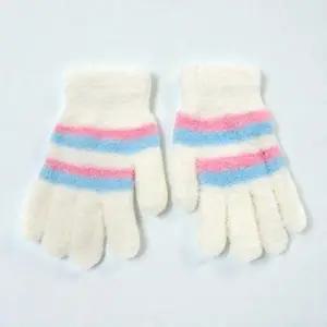 ( )겨울 부드러운 극세사 소프트 요술장갑 손가락장갑 방한장갑