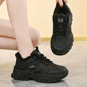 안감 키높이 높은굽 트렌디 패션 스니커즈 여성 겨울 기모