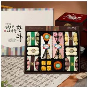 남원춘향골 전통한과-정성2단+보자기 선물용 특가행사