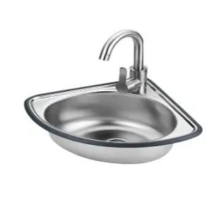 코너 싱크볼 스텐 욕실 농막 특수형태 간이 씽크대 교체