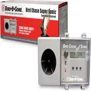 Bird B Gone Chase Super Sonic 야외 소음 방지제 새를 쫓아내다 내구성이 뛰어난 내후성 설계 넓은 공간