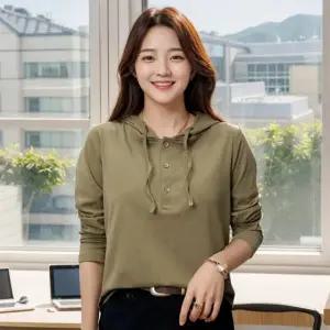 타이티 후드티 간절기 여자 티셔츠