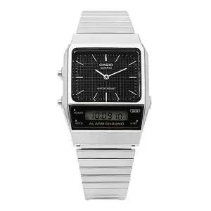 남녀공용 Analog Digital Square 메탈 손목 시계(R1)(AQ 800E 1ADF)