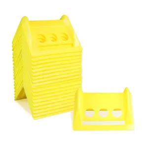 ENJ 20팩 플랫베드 가장자리 보호기 모서리 타이 다운 최대 4인치 스트랩 화물 보호 액세서리 플라스틱