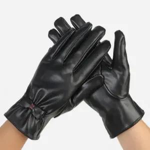 ( )기모 겨울 인조 장갑 여성용 터치 스마트 안감 가죽 장갑 기모 스마트