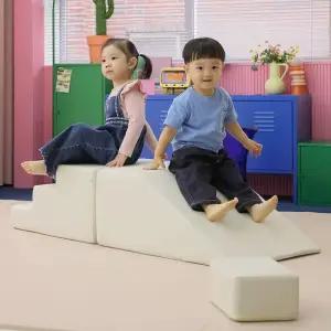 avec 아이플레이짐 와이드세트 미끄럼틀+계단