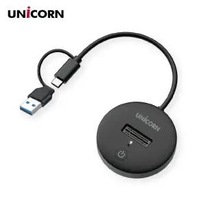유니콘 NVMe SSD 도킹스테이션 M.2외장케이스 USB A+휴대하기좋은크기 SSD하드 휴대용 노트북 디스크 하드