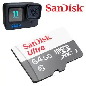 고프로 11 블랙 호환 액션캠 SD 메모리 카드 64GB고 다용도SD 마이크로SD 카메라