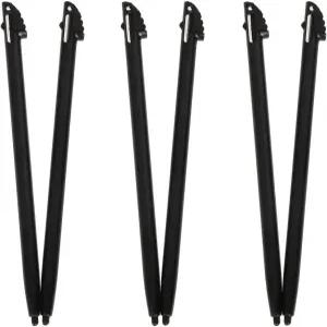 3DS XL LL 블랙 플라스틱 게이밍 터치 펜 액세서리용 6PCS 스크린 스타일러스