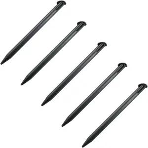 XINXUSONG 5팩 스타일러스 펜 신제품 3DS XL 2015 슬롯 교체용 플라스틱 터치스크린 세트블랙