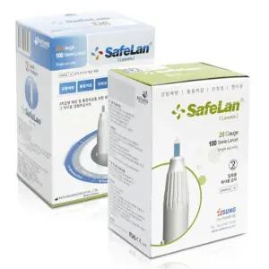 자동 세이프란 란셋 수동호환 사혈침 채혈침 랜싯 바늘 100개입