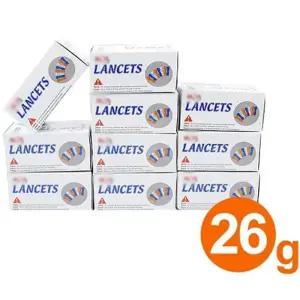 SW란셋 사혈침 채혈침 혈당 바늘 니들 200개입 26G 10각