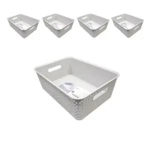 35.3 X 25 X 12cm 물건 정리에 좋은 바구니 X 5개입