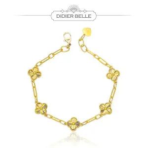 디디에벨라 24k 순금 행운 클로버 팔찌11.25g