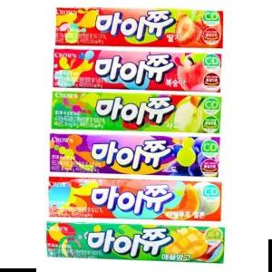 마이쮸복숭아 마이쮸6종 딸기+멜론+포도+사과+피치+애플망고(1개씩)