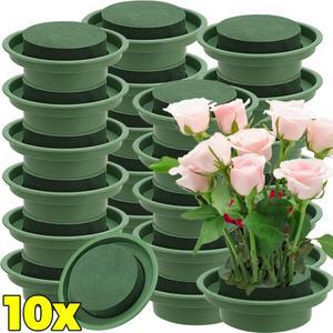 플로럴 폼 볼 플라스틱 인공 트레이 생화 플로리스트 스펀지 브릭 웨딩 꽃꽂이 장식 키트