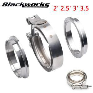 [호환품]남성 여성 플랜지 키트 V-밴드 클램프 터보 다운 파이프 웨이스트 게이트 배기 자동차 액세서리 TP