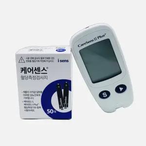 케어센스2 플러스 혈당 측정기 당뇨 체크기 검사기 당 기계 케어센스 시험지 호환 혈당기