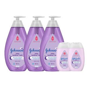 존슨즈 베드타임 바스, 500m, 3개 + 증정(베드타임 로션 100ml, 2개)