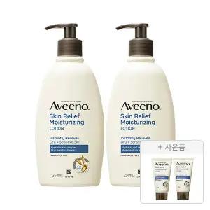 아비노 스킨릴리프 바디로션 354ml, 2개+증정( 스킨릴리프 바디로션 30g, 2개)