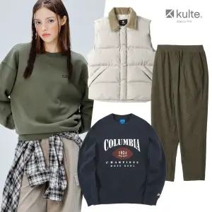 [쿨트/컬럼비아univ]겨울 베스트 맨투맨/후드티/기모팬츠/베스트/패딩점퍼 ~80%OFF