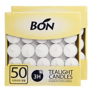 티라이트 양초 100개 무향 2.5시간 연소 이벤트