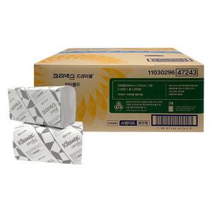 크리넥스 47243 드라이셀 스탠다드 도톰한 페이퍼 핸드타올 5000매 1박스