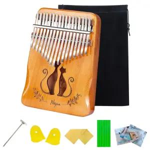 나푸아 NK5 프리미엄 마호가니 칼림바 17음계 베벨컷