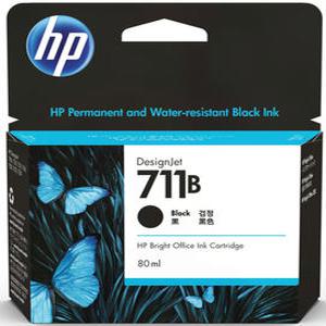 HP711B 3WX01A 검정 대용량 80ml 정품 (cz133 후속모델) T100 T120e T125 T130 T520e T525 T530