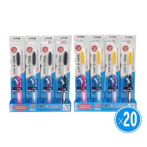 365 이사랑칫솔/풍성한모 이중초미세모/왕칫솔 /20개-금모