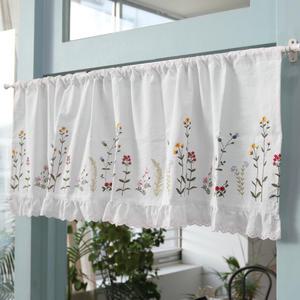 앨리너 자수 레이스 바란스/주방 창문 가리개 커튼/유럽자수/면펀칭