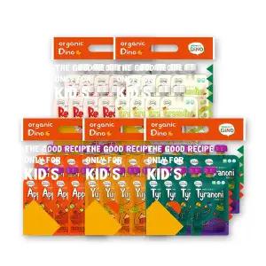 [오가닉디노]유기농&무첨가 과채주스 5종 40팩(포도,사과,유자,청포도,딸기)