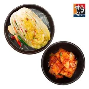[마음심은] 백김치 3kg + 석박지 3kg / 익을수록 시원한