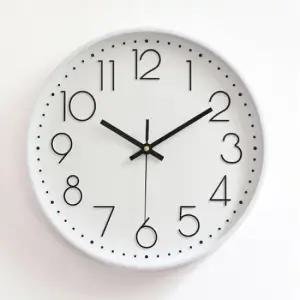 무소음 벽시계 (화이트) 거실 사무실벽시계
