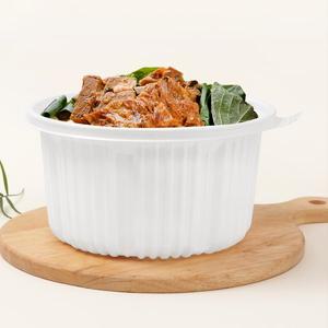 [해피팩](BK) 220 일회용 탕용기 대 포장 배달용기 2800ml 1박스 100세트