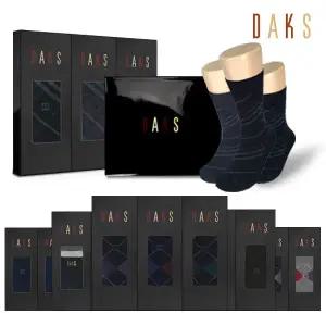 [롯데백화점]닥스 남자 중목 장목 양말 3족 선물세트 12종 택 1