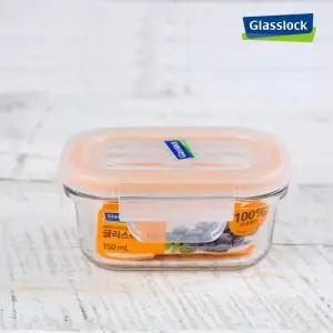 NEW 글라스락 밀폐용기 직사각 150ml 3개세트