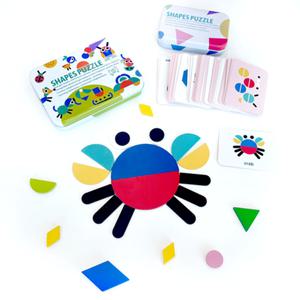 쉐이프 놀이퍼즐 3종(틴케이스 보관)
