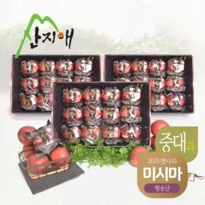 산지애 블랙라벨 사과 9kg (3kg*3박스,총 33~36과)