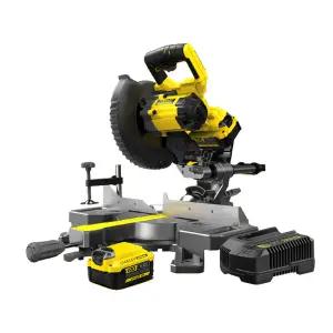 스탠리 SCM701M2K 충전 각도절단기 4.0Ah 배터리 2개