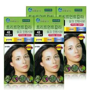 다바찌 트리트먼트칼라 염색약 4B 진한갈색 x 4개
