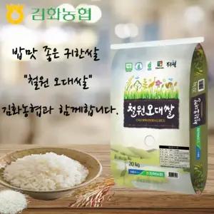 2025년산 햅쌀 김화농협 철원오대쌀20kg[당일도정][상등급]
