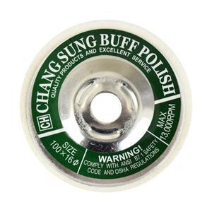 창성 4인치 양모휠 디스크 빠우 버핑 폴리싱 연마 광택