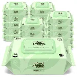 [네츄럴오가닉] 아기물티슈 오리지널 플레인 스마트캡형100매[20팩]..[29655232]