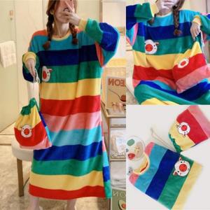 수면잠옷 파자마 빅사이즈 원피스 극세사 잠옷파티