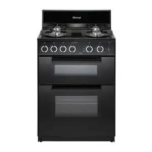 [린나이](강남점)[신세계강남] 린나이 참숯코팅 무수그릴 4구 가스 오븐레인지 미드나잇 블랙 RSF-BM83CB