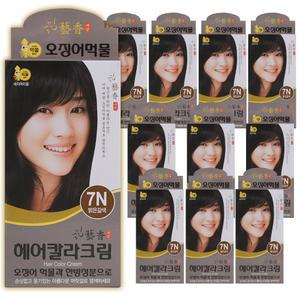 이노벨라 예향 오징어 먹물 염색약 밝은갈색(7N) 10개