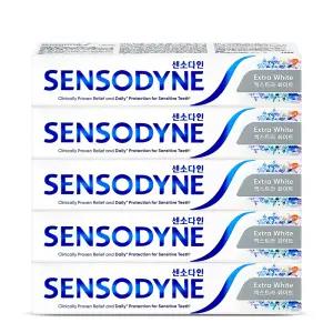 센소다인 엑스트라 화이트 치약 120g 5개