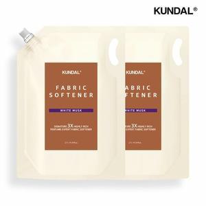 [쿤달] 시그니처 3배 초고농축 퍼퓸 섬유유연제 리필팩 2.7L 2개