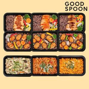 [미스터네이처]굿스푼 닭가슴살 볶음밥 9종 6팩 도시락 대용량 벌크업 헬스 단백질 식단